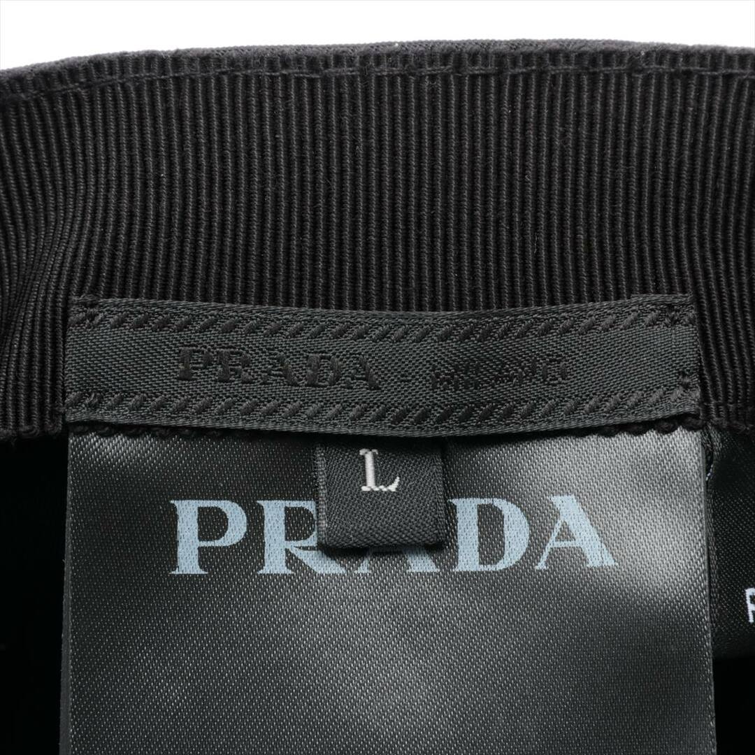 PRADA - プラダ ロゴ ナイロン L ブラック ユニセックス キャップの 