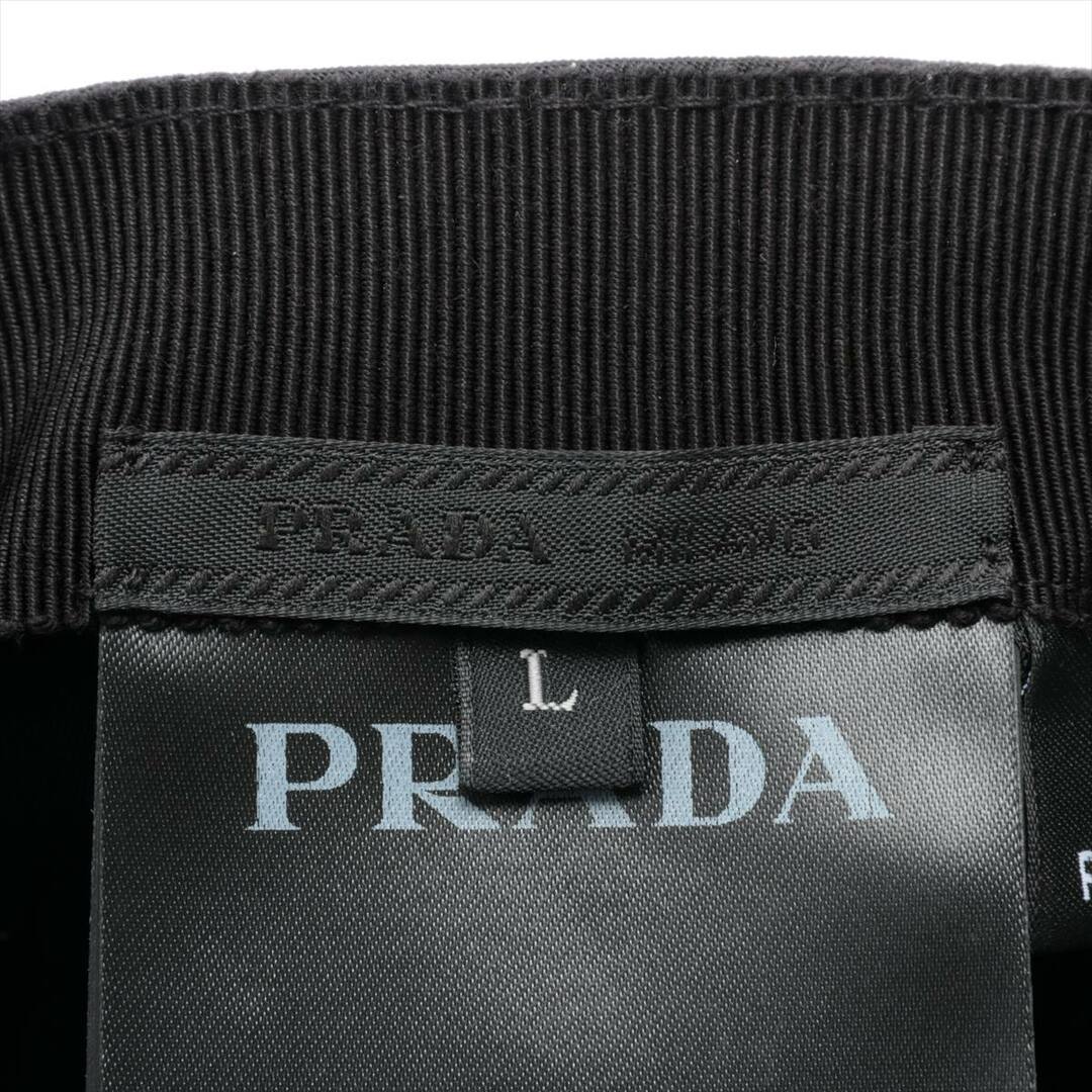 PRADA - プラダ ロゴ ナイロン L ブラック ユニセックス キャップの