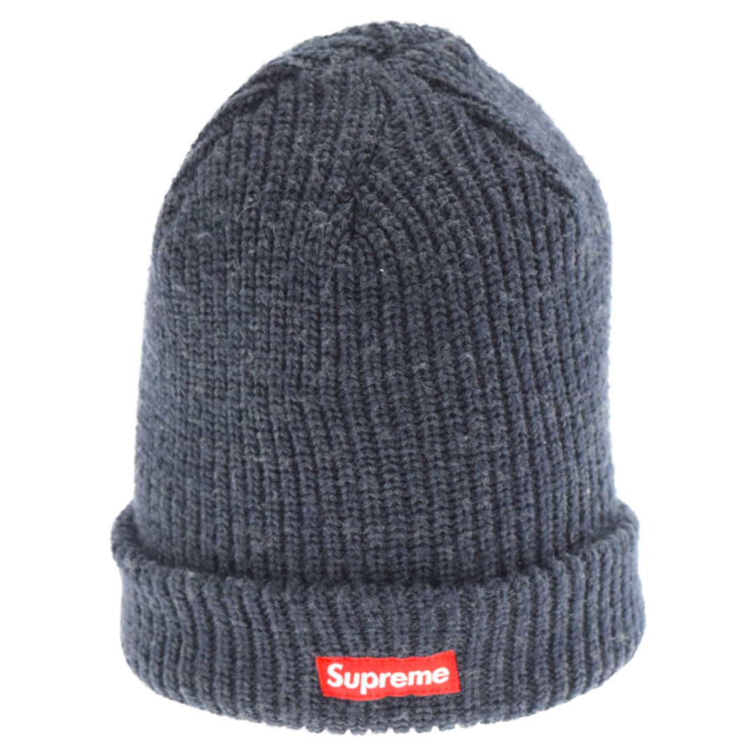 SUPREME シュプリーム 17SS OVERDYED RIBBED SMALL BOX LOGO BEANIE スモールボックスロゴ ビーニー  ニット帽 帽子 ネイビー | フリマアプリ ラクマ