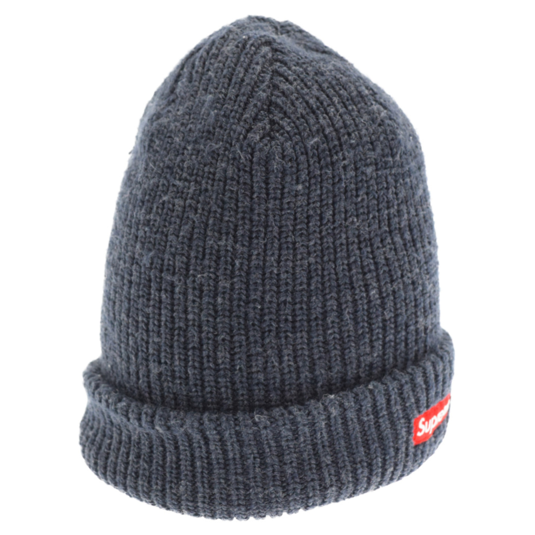 SUPREME シュプリーム 17SS OVERDYED RIBBED SMALL BOX LOGO BEANIE スモールボックスロゴ ビーニー  ニット帽 帽子 ネイビー