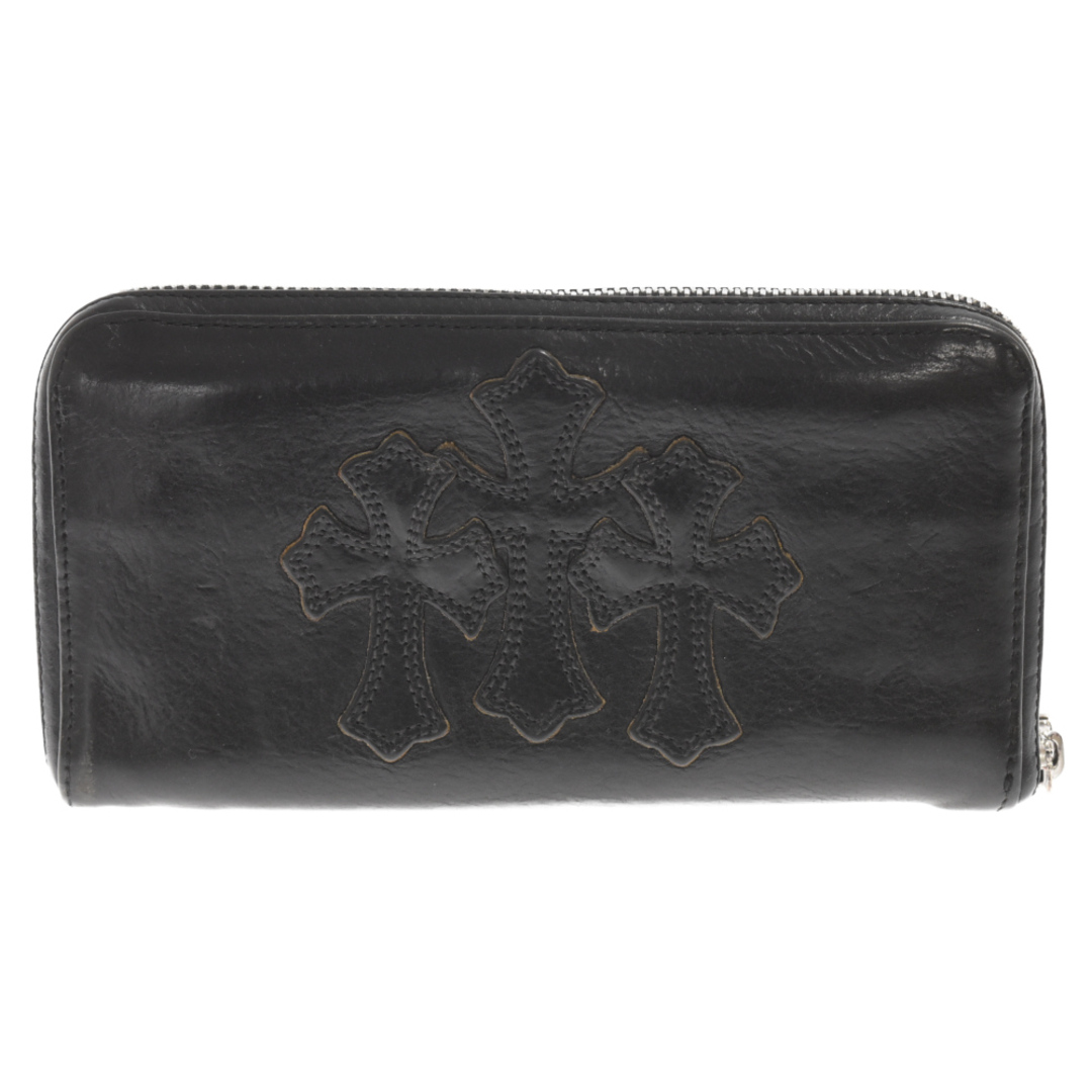 CHROME HEARTS クロムハーツ REC F ZIP NOVELTY/ノベルティ 3クロスラウンドジップノベルティレザーウォレット 財布