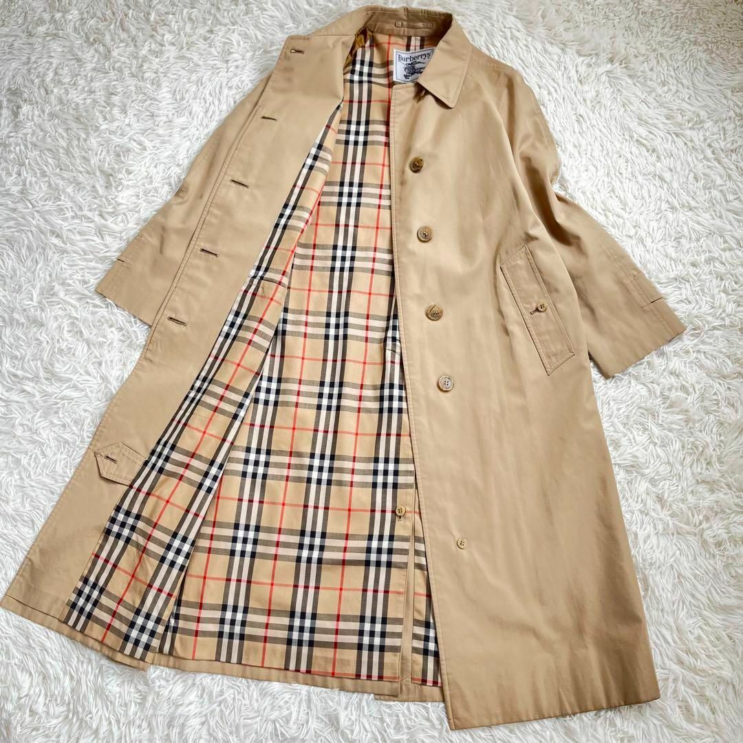 BURBERRY - 【美品】バーバリー ステンカラー コート ノバチェック柄