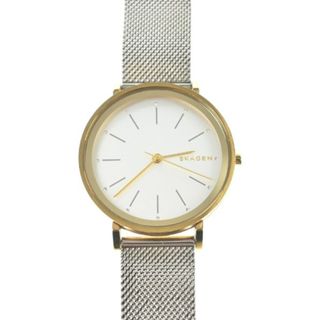 スカーゲン(SKAGEN)のSKAGEN スカーゲン 腕時計 - シルバーxゴールド 【古着】【中古】(腕時計)