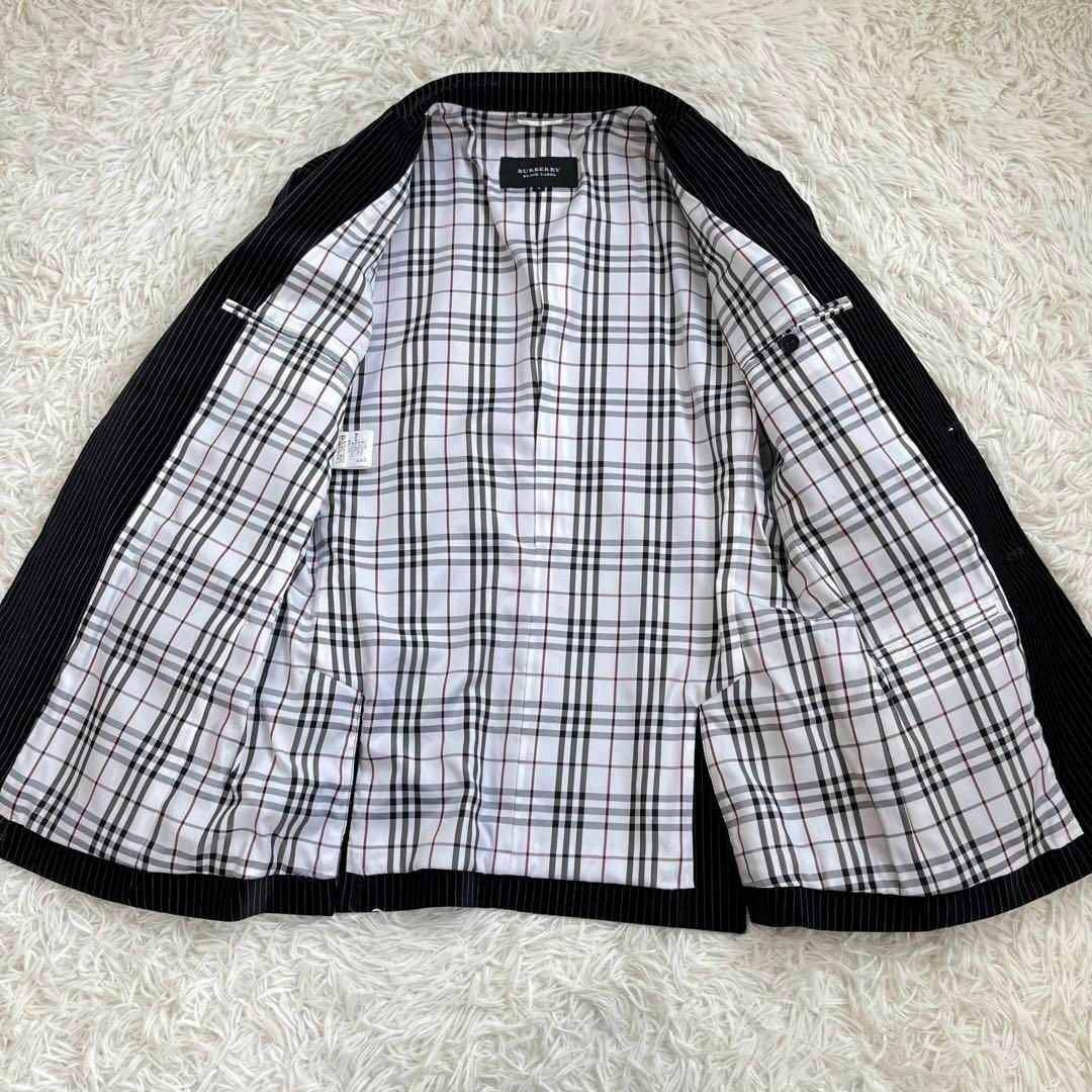 BURBERRY BLACK LABEL(バーバリーブラックレーベル)の【極美品】バーバリーブラックレーベル　テーラード ジャケット　ベロア　チェック柄 メンズのジャケット/アウター(テーラードジャケット)の商品写真