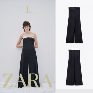 ザラ(ZARA)のZARA　ザラ　コンビネーションロングオールインワン　L(オールインワン)