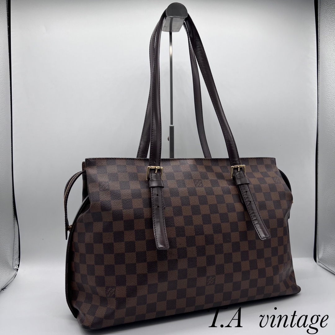 LOUIS VUITTON - 美品!ヴィトン ダミエ チェルシー トートバッグ