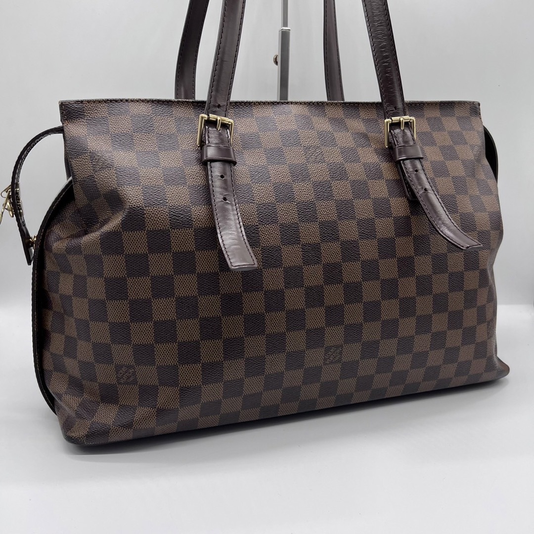LOUIS VUITTON - 美品!ヴィトン ダミエ チェルシー トートバッグ