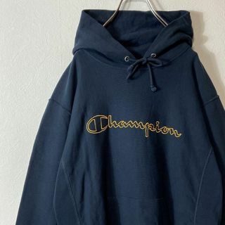 Champion - 【ビッグ刺繍ロゴ、リバースウィーブ◎】championパーカー ...