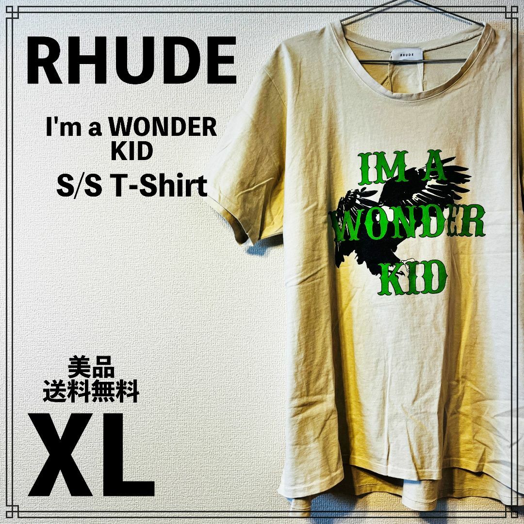 RHUDE I'm a WONDER KID S/S T-Shirt XLサイズ