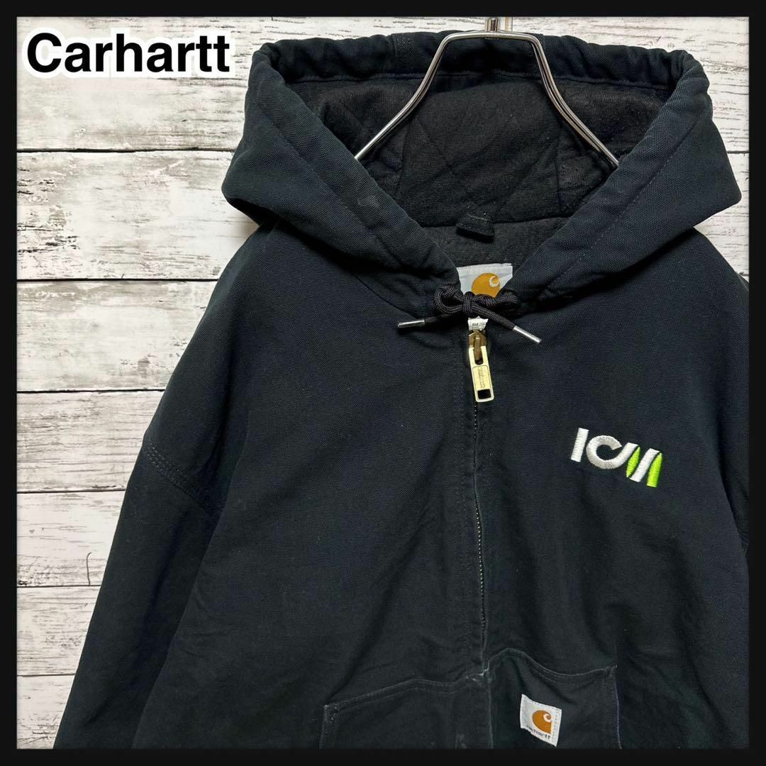 【Carhartt】ロゴ刺繍 ダック アクティブジャケット 消防団 A-1156