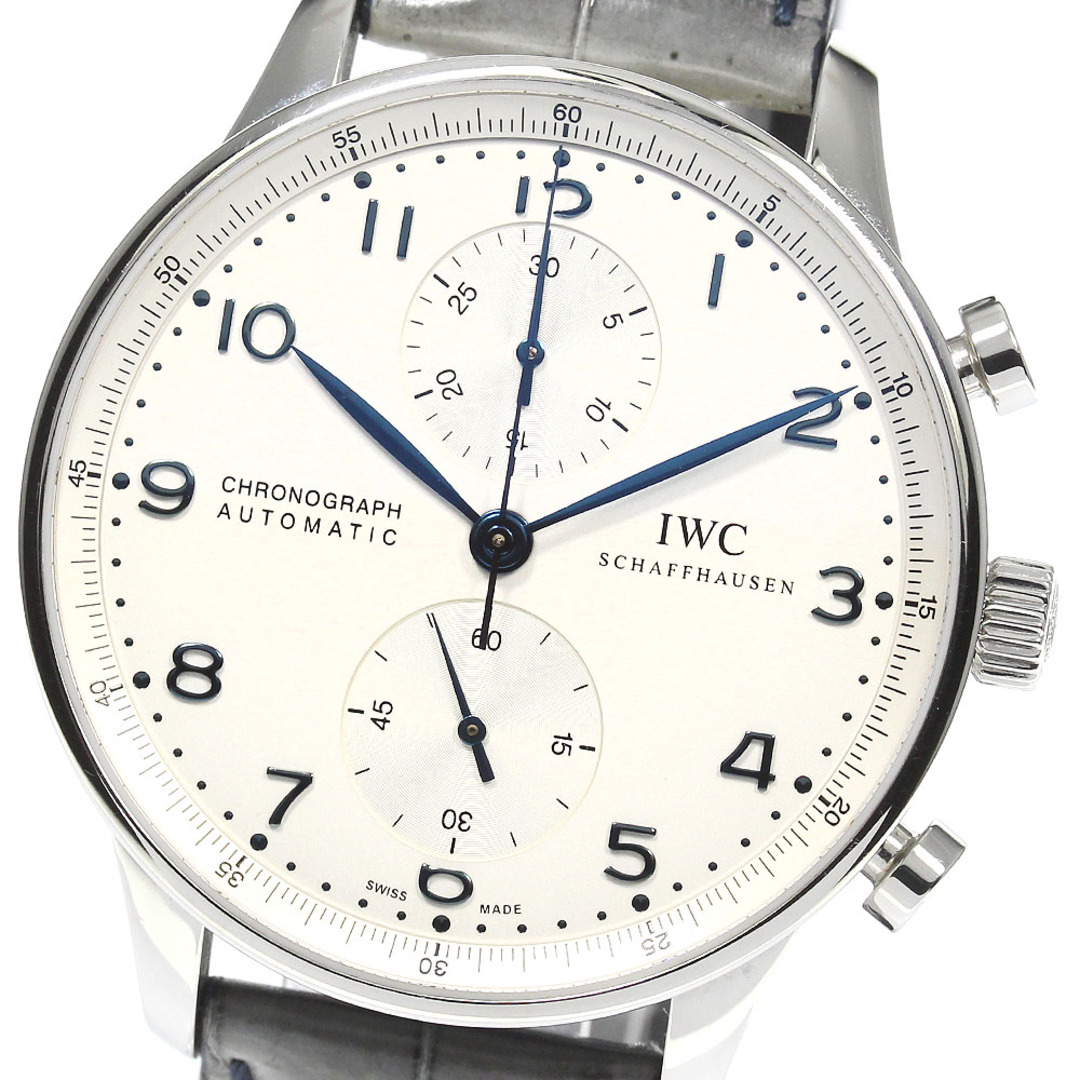 IWC IWC SCHAFFHAUSEN IW371404 ポルトギーゼ クロノグラフ 自動巻き メンズ 美品 保証書付き_773774