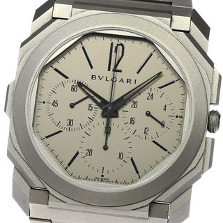 ブルガリ(BVLGARI)のブルガリ BVLGARI 103068/BGO42TXTCHGMT オクト フィニッシモ クロノ GMT 自動巻き メンズ 美品 _757017(腕時計(アナログ))