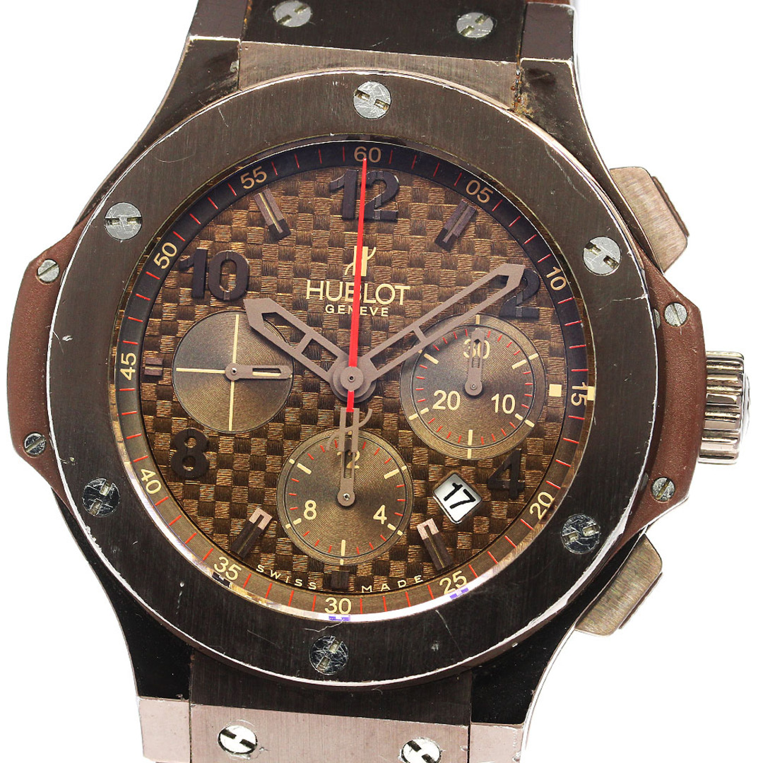 ウブロ HUBLOT 301.SX.1170.RX ビッグバン スチール バックルアフターダイヤ 自動巻き メンズ 良品 箱・保証書付き_762062