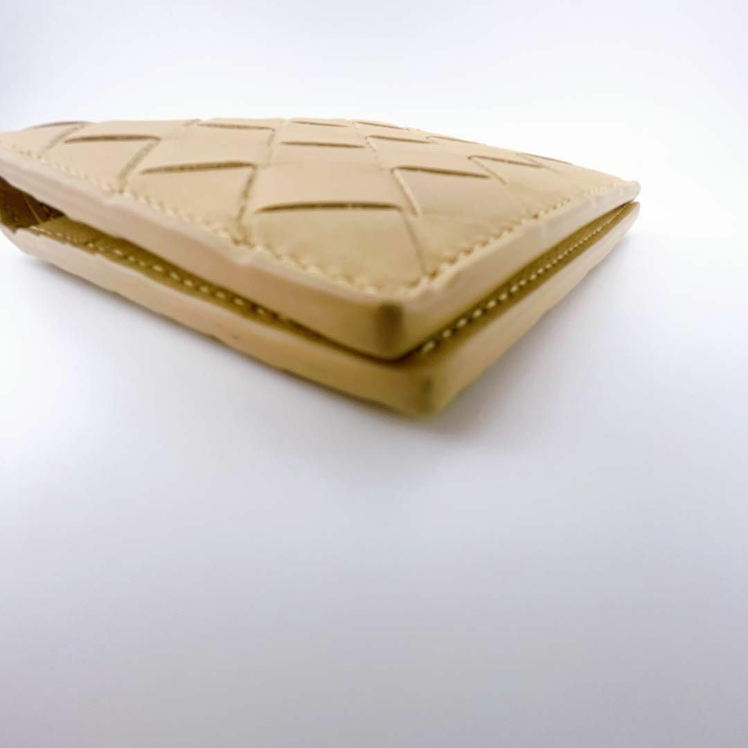 ボッテガヴェネタ マキシイントレチャート レザー コンパクトウォレット 二折財布