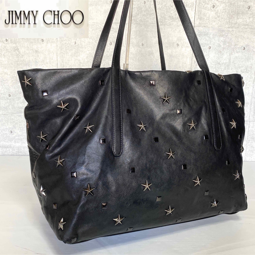 JIMMY CHOO - 【JIMMY CHOO】PIMLICO BLACK スタースタッズ トート