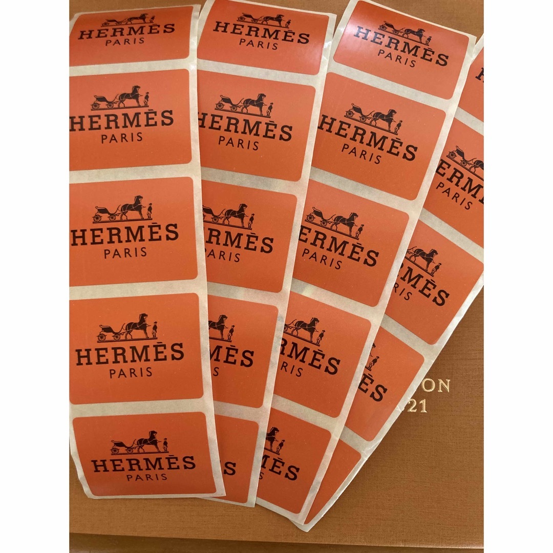 HERMES/エルメスラッピングシール《100枚》-