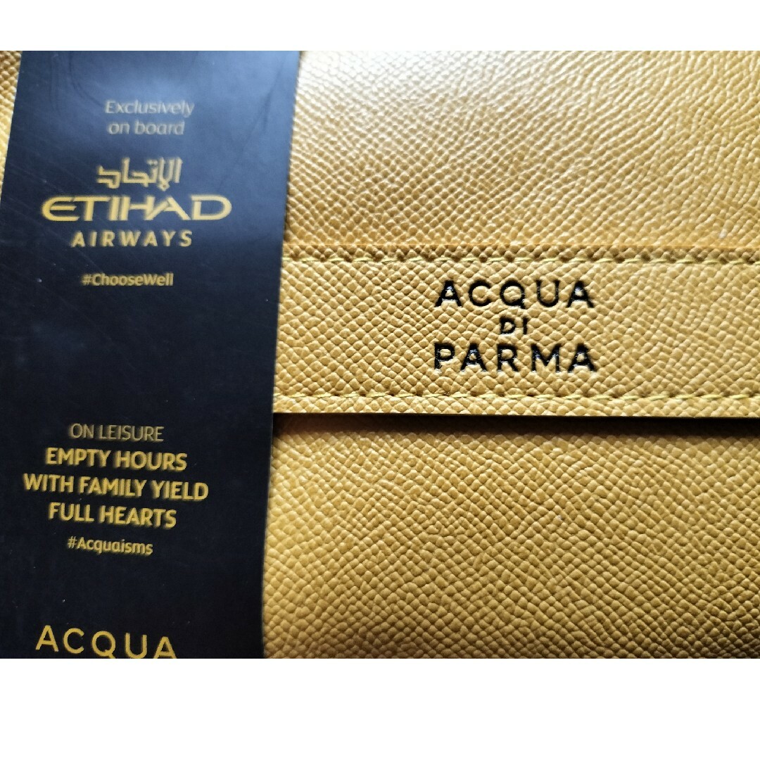 acquadiparma　エディハド航空　ポーチ新品 コスメ/美容のスキンケア/基礎化粧品(その他)の商品写真