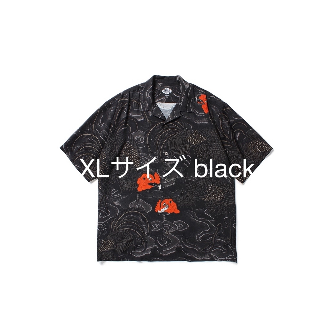 GAKKIN × BUDSPOOL 軍鶏 シャツ 黒 XL 舐達麻