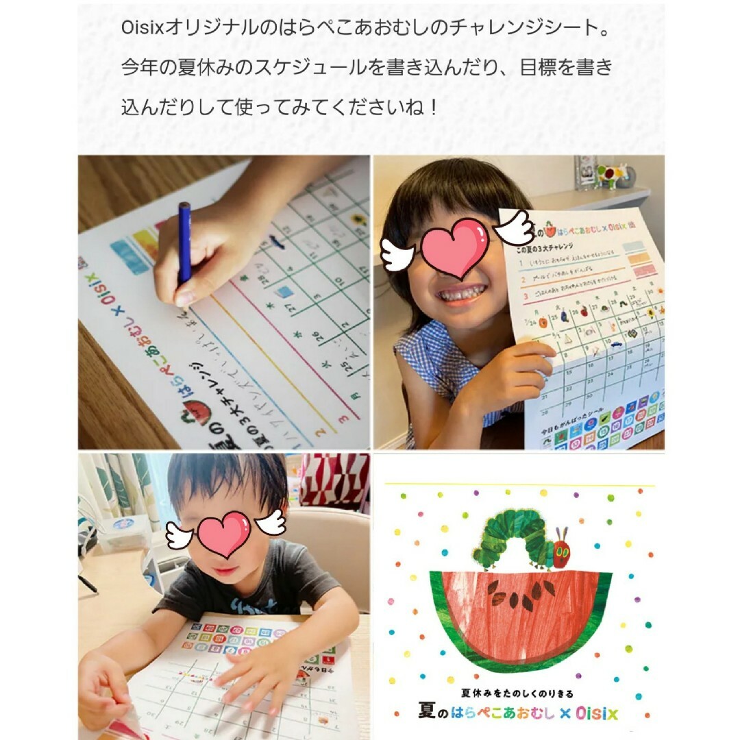 ERIC CARLE(エリックカール)の【非売品】はらぺこあおむし×Oisix　カレンダー・シール・ミニファイル セット キッズ/ベビー/マタニティのおもちゃ(知育玩具)の商品写真