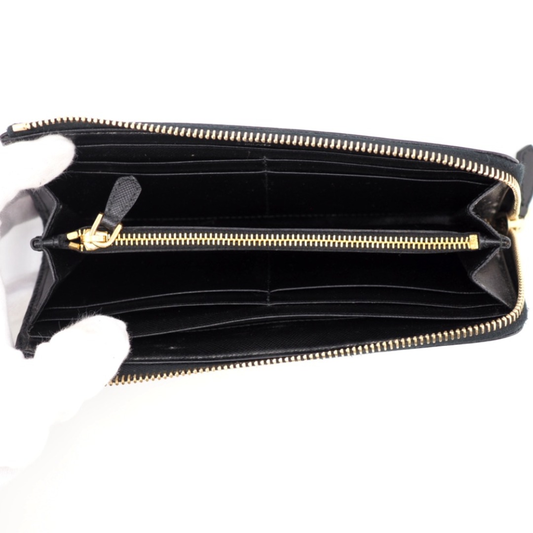 PRADA(プラダ)のプラダ PRADA 長財布
 サフィアーノ L字ファスナー 1ML183 ブラック レディースのファッション小物(財布)の商品写真