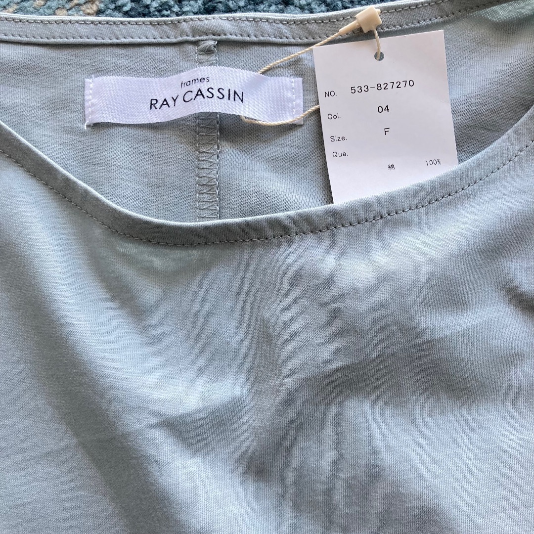 RayCassin(レイカズン)のframes RAY CASSIN シルケットライク タックスリーブプルオーバー レディースのトップス(Tシャツ(半袖/袖なし))の商品写真