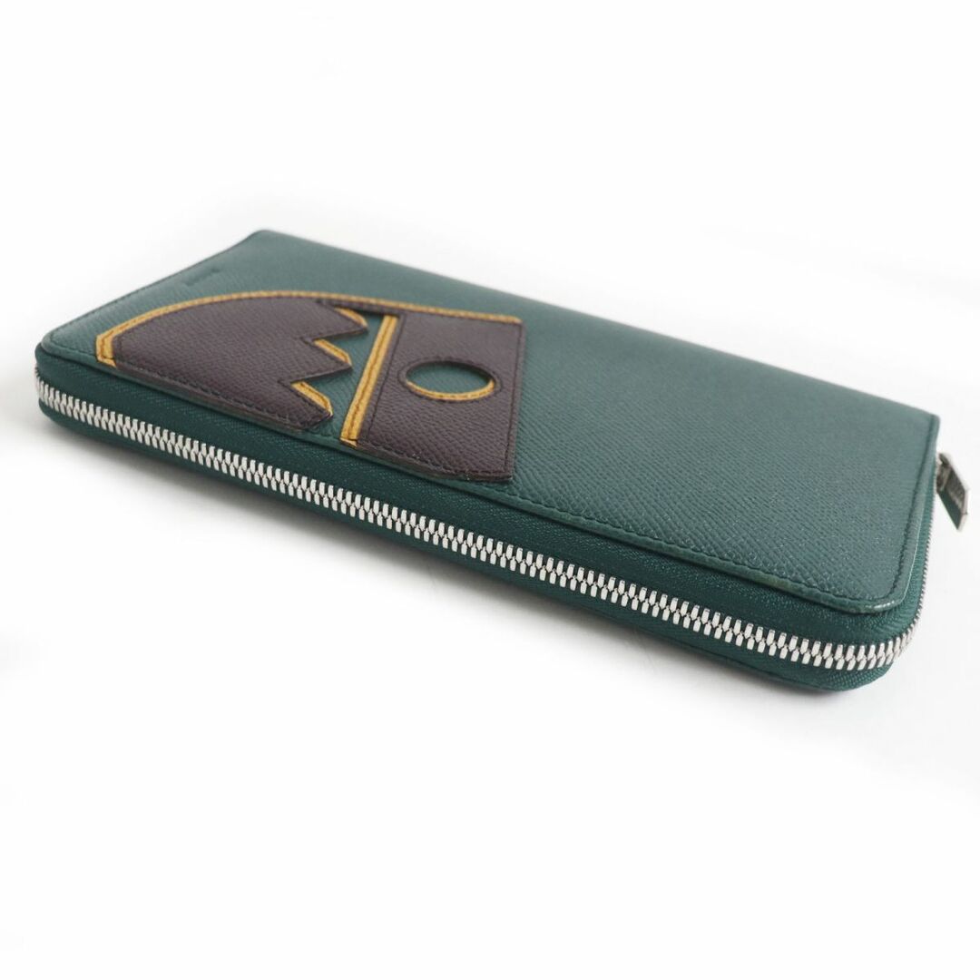 極美品□BALLY/バリー エンブレムロゴパッチ ラウンドファスナー