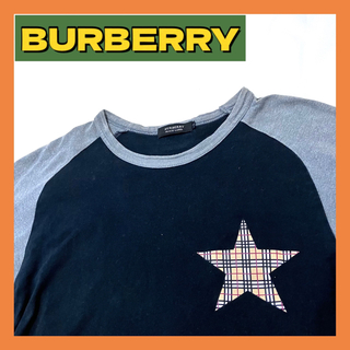 バーバリーブラックレーベル(BURBERRY BLACK LABEL)のバーバリー Burberry 星柄 ロックスター Tシャツ ノバチェック M(Tシャツ/カットソー(半袖/袖なし))
