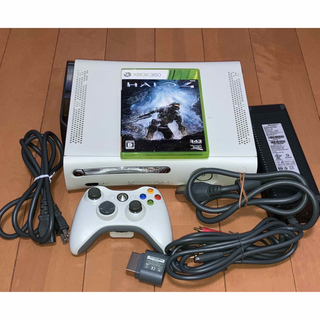エックスボックス360(Xbox360)のXBOX360 本体一式 20GB すぐ遊べるセット HALO4ソフト付き(家庭用ゲーム機本体)