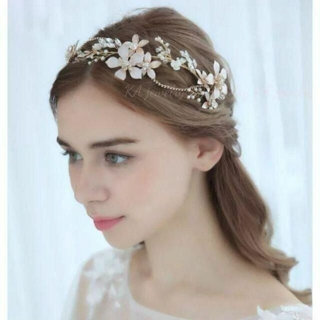 魅力的な ウエディング ヘアアクセサリー ヘッドドレス 髪飾り パーティー 花嫁 ブライダル 発表会 ウェディング 二次会 3点セット
