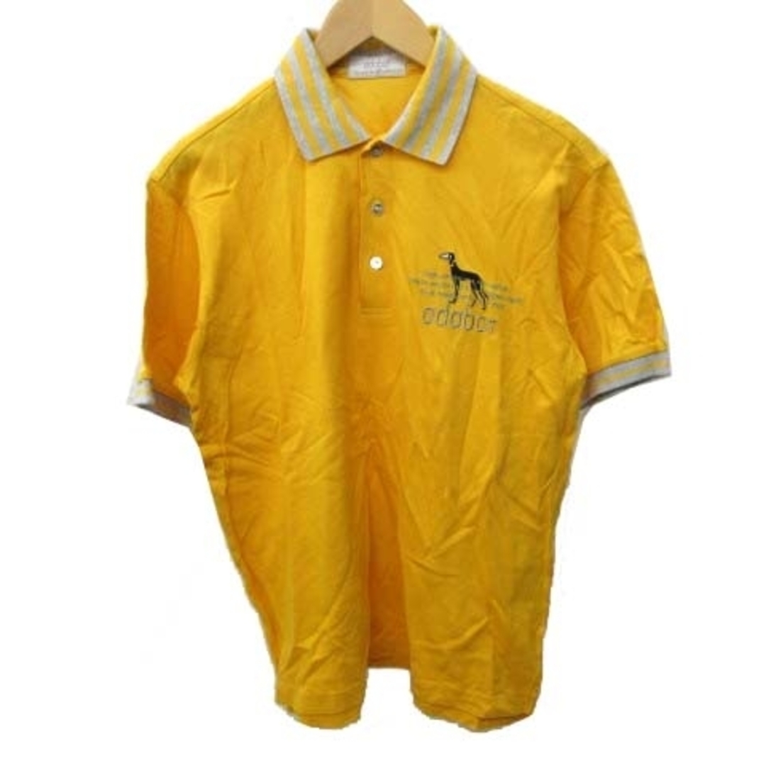 アダバット ポロシャツ 半袖 ゴルフ ウエア ロゴ刺繍 コットン 3 L