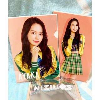 NiziU 1番くじ A4クリアファイル2枚セット【AYAKA】(アイドルグッズ)