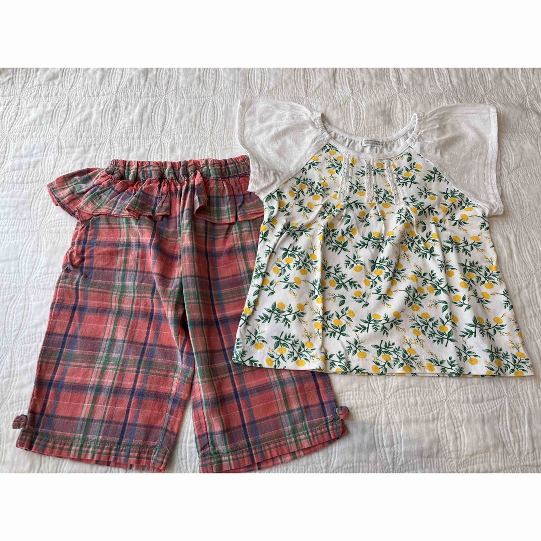 RAG MART(ラグマート)のラグマート95 半袖Tシャツ、パンツセット キッズ/ベビー/マタニティのキッズ服女の子用(90cm~)(Tシャツ/カットソー)の商品写真