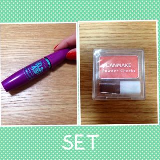 メイベリン(MAYBELLINE)のマスカラ＆チークSET(その他)