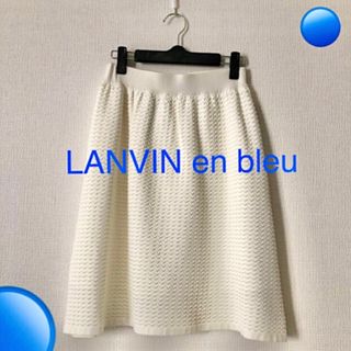 ランバンオンブルー(LANVIN en Bleu)の11/7まで！美品◼️LANVIN en bleu◼️春夏物スカート◼️36(ひざ丈スカート)