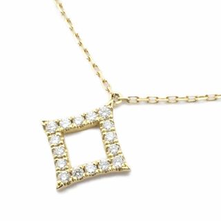 アーカー(AHKAH)のAHKAH アーカー ダイヤモンドシェイプ ネックレス K18YG/ダイヤモンド0.08ct(ネックレス)