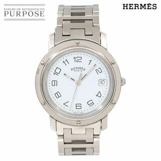 エルメス(Hermes)のエルメス HERMES クリッパー CL6 710 ヴィンテージ メンズ 腕時計 デイト ホワイト 文字盤 クォーツ ウォッチ VLP 90201894(腕時計(アナログ))