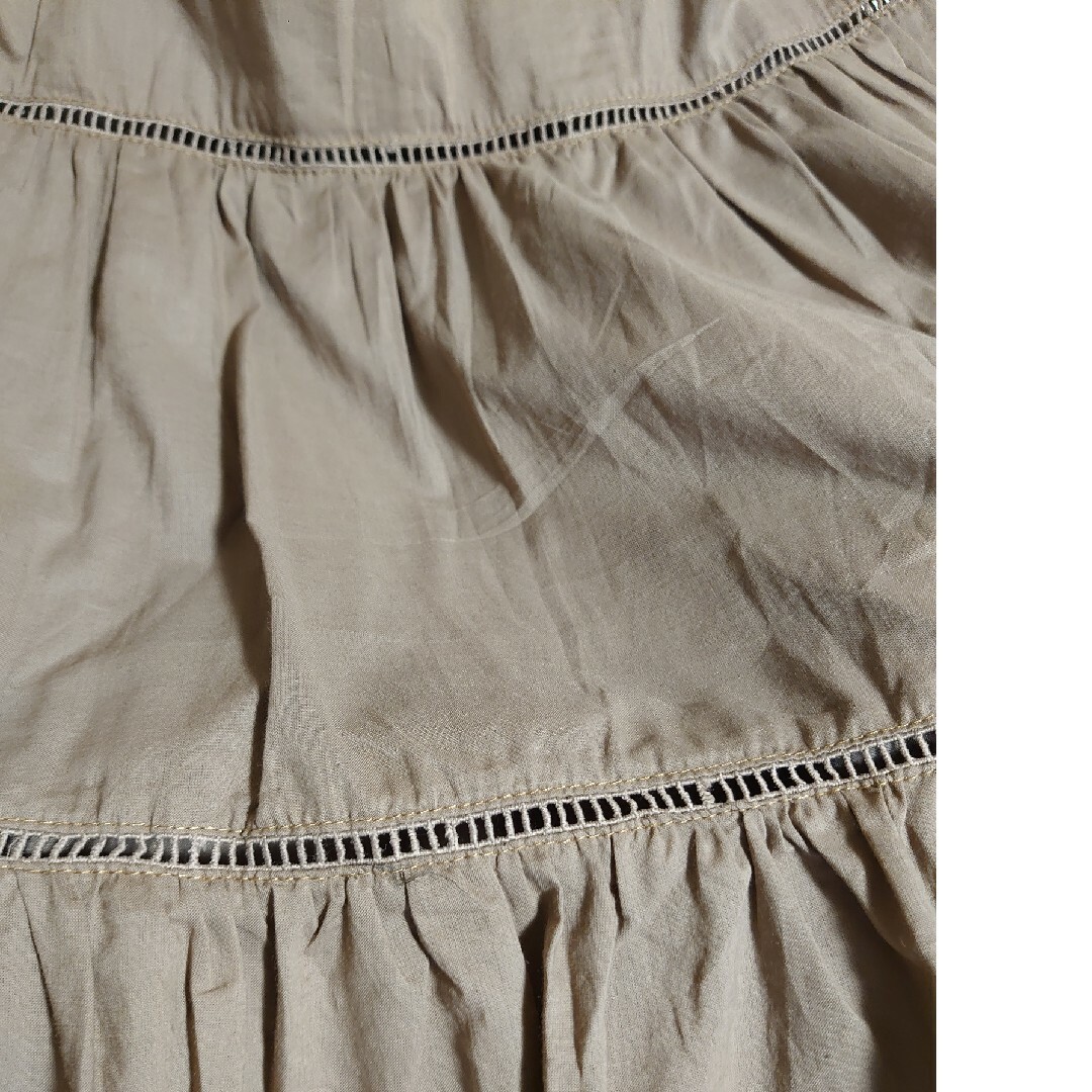 NICE CLAUP(ナイスクラップ)のたっぷりフレア　ティアード 丈93 レディースのスカート(ロングスカート)の商品写真