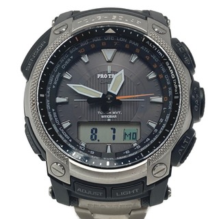 カシオ(CASIO)の☆☆CASIO カシオ PRO TREK プロトレック デジアナ PRW-5050T-7JF 電波ソーラー メンズ 腕時計(腕時計(アナログ))