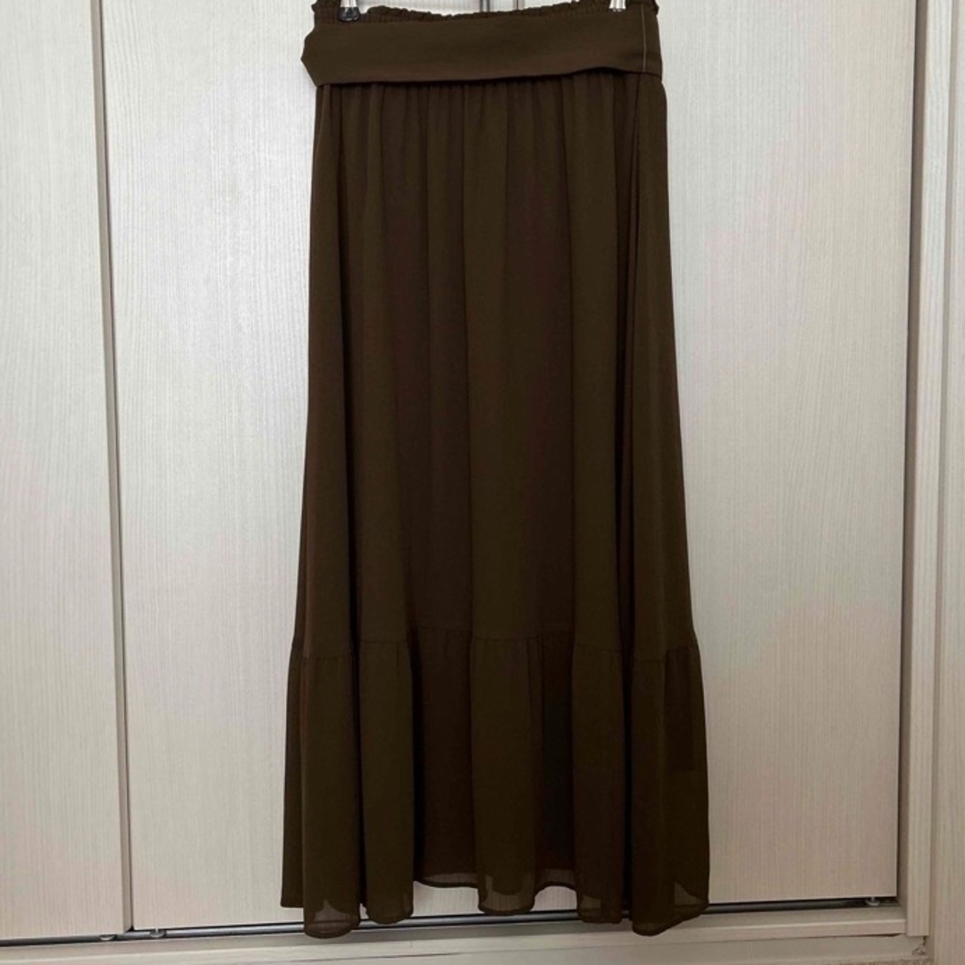 VIAGGIO BLU(ビアッジョブルー)のビアッジョブルー　ティアードフレアスカート レディースのスカート(ロングスカート)の商品写真