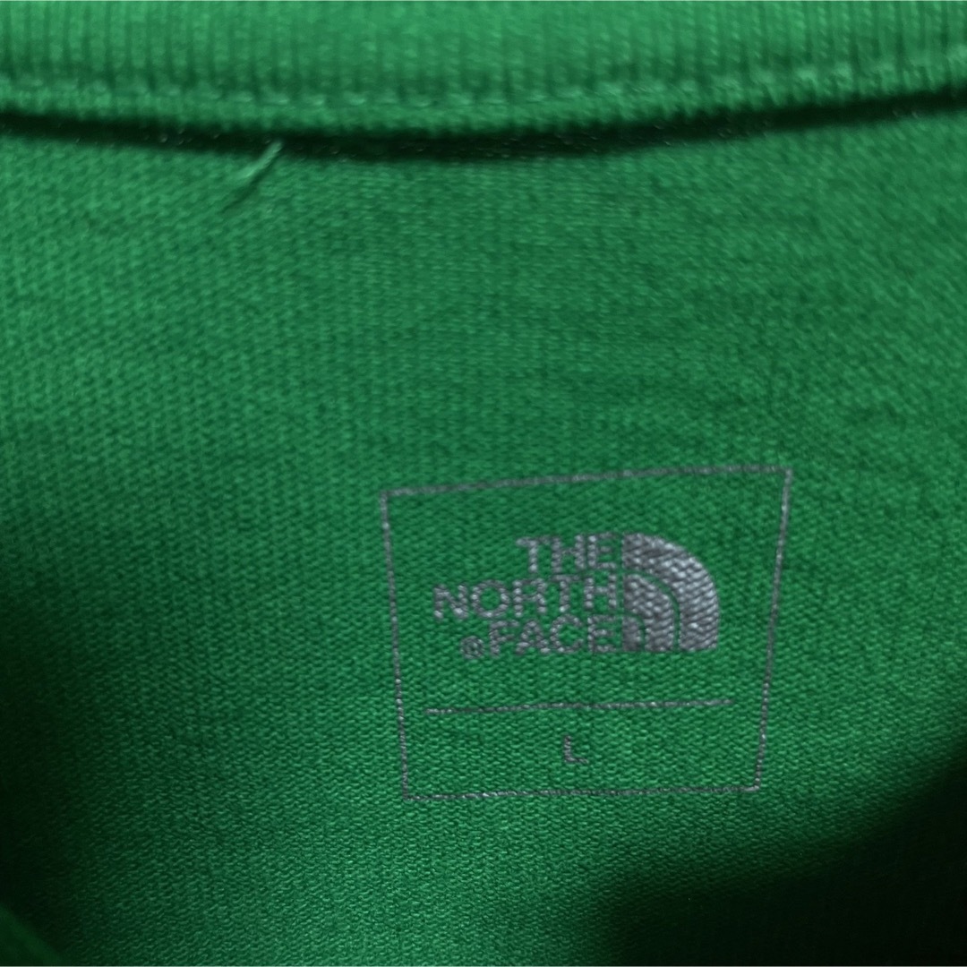 【新品】ノースフェイス 直営店限定Tシャツ【Lサイズ】ヘビーポケットクルー 緑 5
