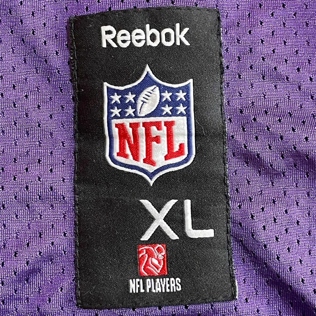 Reebok(リーボック)のReebok リーボック　NFL ボルチモア・レイブンズ　ゲームシャツ　紫　XL メンズのトップス(Tシャツ/カットソー(半袖/袖なし))の商品写真