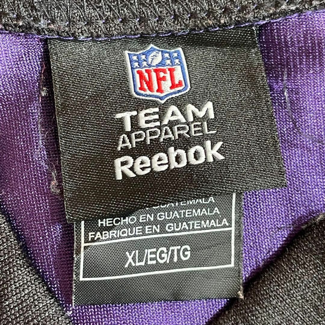 Reebok(リーボック)のReebok リーボック　NFL ボルチモア・レイブンズ　ゲームシャツ　紫　XL メンズのトップス(Tシャツ/カットソー(半袖/袖なし))の商品写真