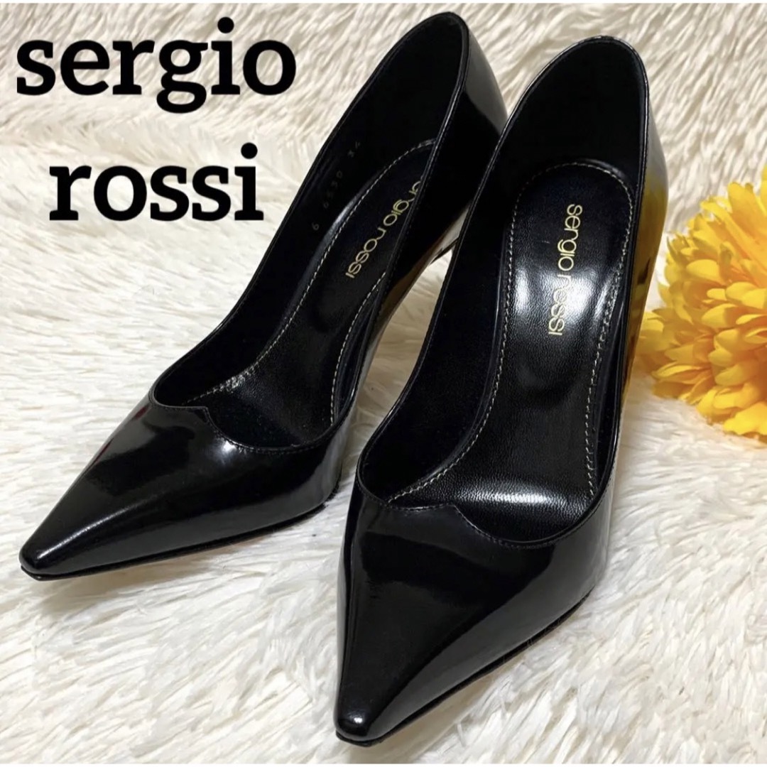 Sergio Rossi(セルジオロッシ)の【極美品】sergio rossi パンプス 本革 ハイヒール 高級感 レディースの靴/シューズ(ハイヒール/パンプス)の商品写真