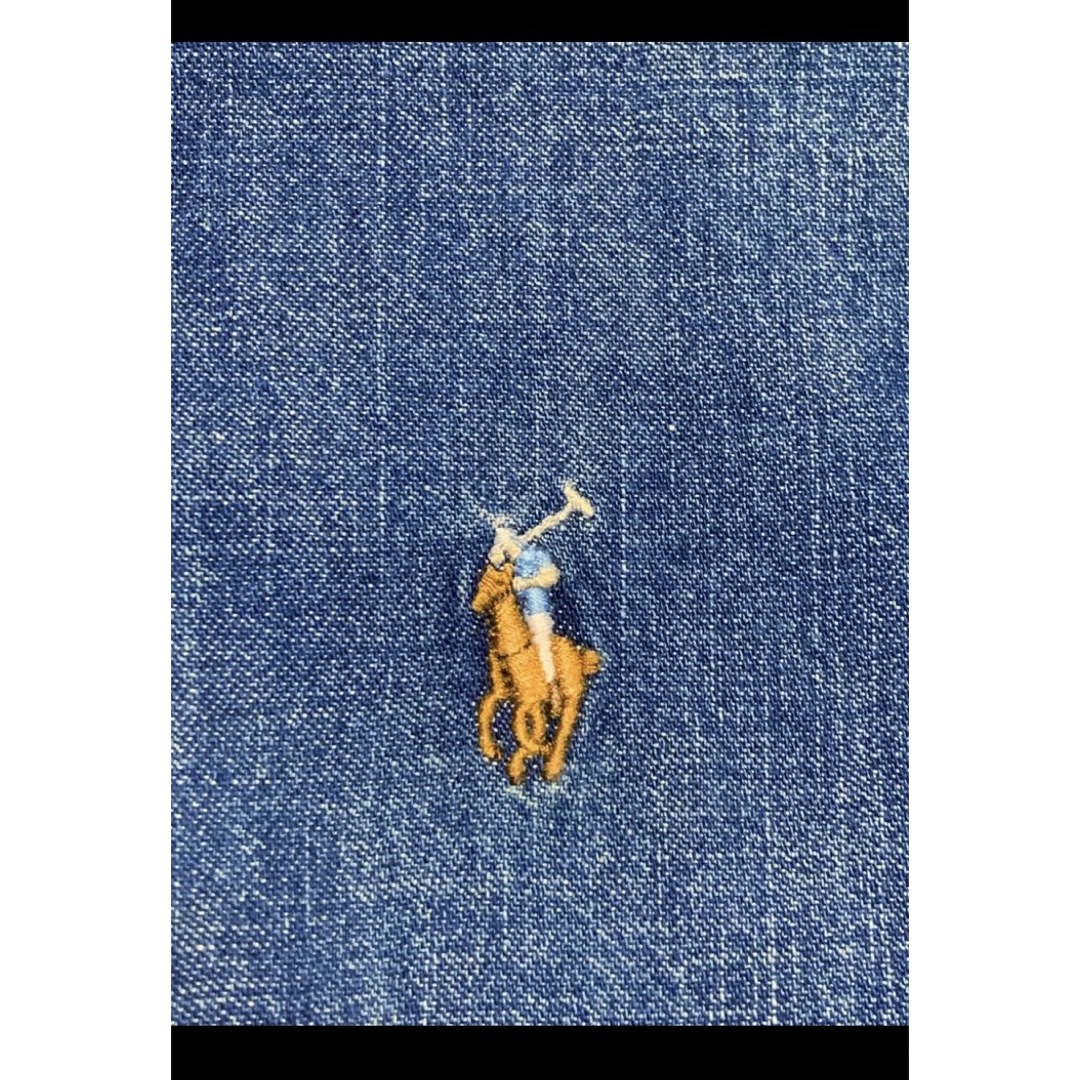 Ralph Lauren(ラルフローレン)の【大人気】 ラルフローレン デニムシャツ ボタンダウン XS    NO1437 レディースのトップス(シャツ/ブラウス(長袖/七分))の商品写真