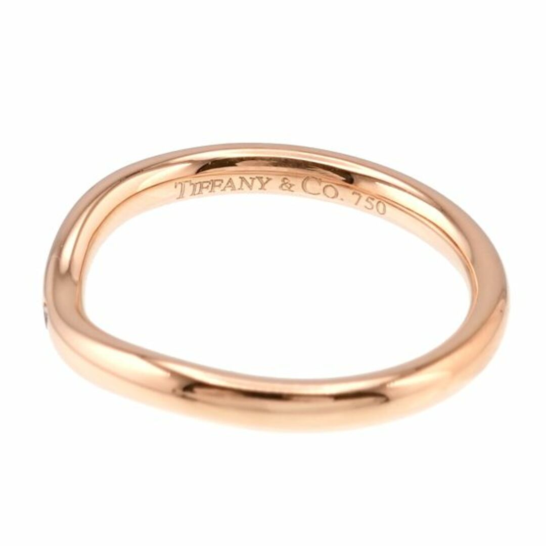 Tiffany & Co.(ティファニー)のティファニー TIFFANY&Co. カーブド バンド 5号 リング ダイヤ 1P K18 PG ピンクゴールド 750 指輪 VLP 90194055 レディースのアクセサリー(リング(指輪))の商品写真
