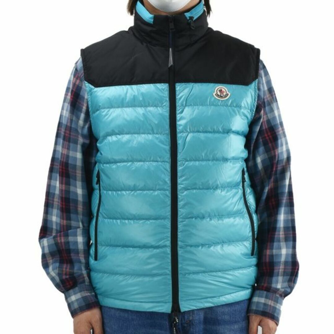 【TURQUOISE】モンクレール MONCLER ダウンベスト メンズ ジレ ダウンジャケット ダウンジレ ナイロンジャケット ターコイズ ORTAC GILET【送料無料】