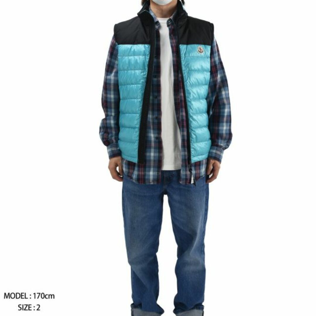 MONCLER(モンクレール)の【TURQUOISE】モンクレール MONCLER ダウンベスト メンズ ジレ ダウンジャケット ダウンジレ ナイロンジャケット ターコイズ ORTAC GILET【送料無料】 メンズのジャケット/アウター(ダウンベスト)の商品写真