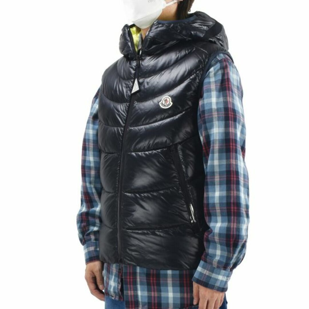 MONCLER - 【NAVY】モンクレール MONCLER ダウンベスト メンズ ジレ