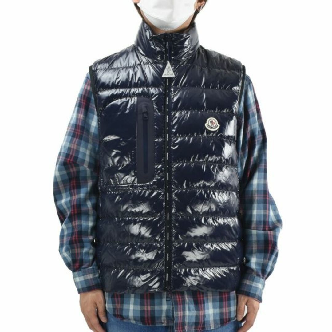 MONCLER - 【NAVY】モンクレール MONCLER ダウンベスト メンズ ジレ