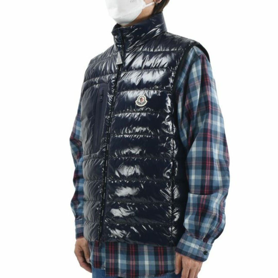 MONCLER(モンクレール)の【NAVY】モンクレール MONCLER ダウンベスト メンズ ジレ ダウンジャケット ダウンジレ ナイロンジャケット ネイビー USEDOM GILET【送料無料】 メンズのジャケット/アウター(ダウンベスト)の商品写真